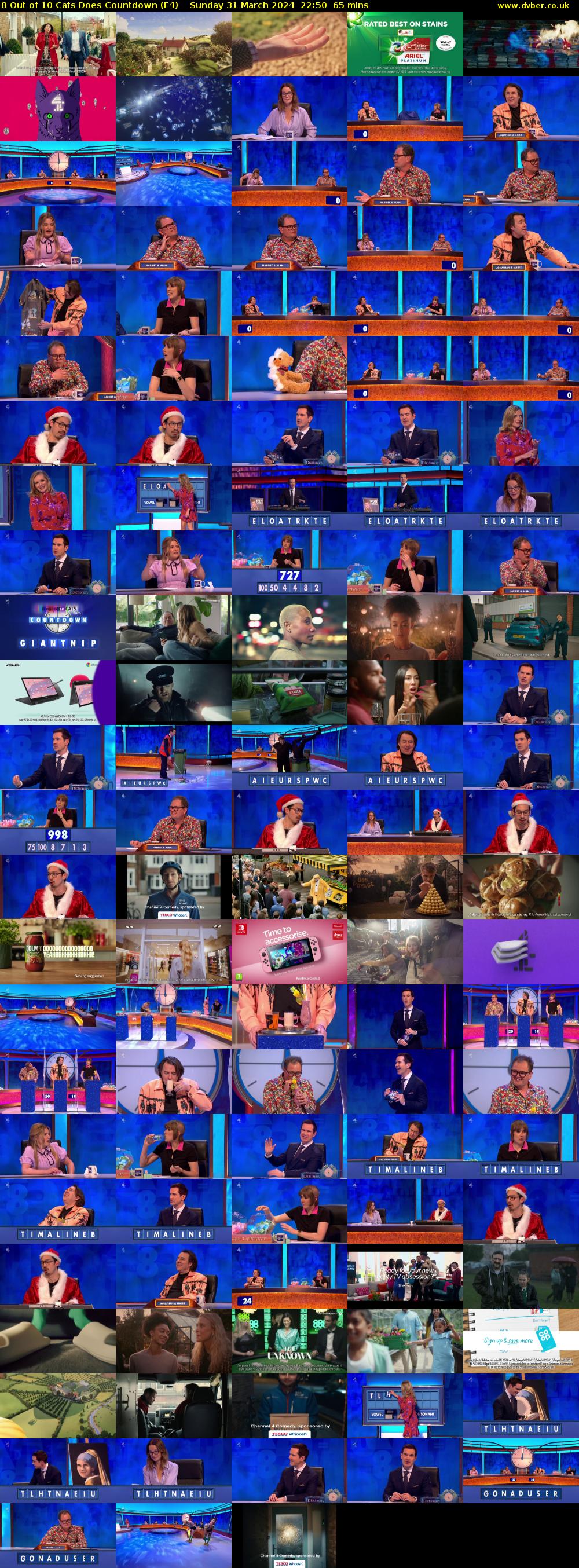 8 Out of 10 Cats Does Countdown (E4) Sunday 31 March 2024 22:50 - 23:55