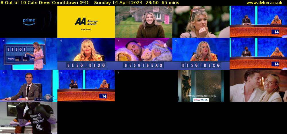 8 Out of 10 Cats Does Countdown (E4) Sunday 14 April 2024 23:50 - 00:55