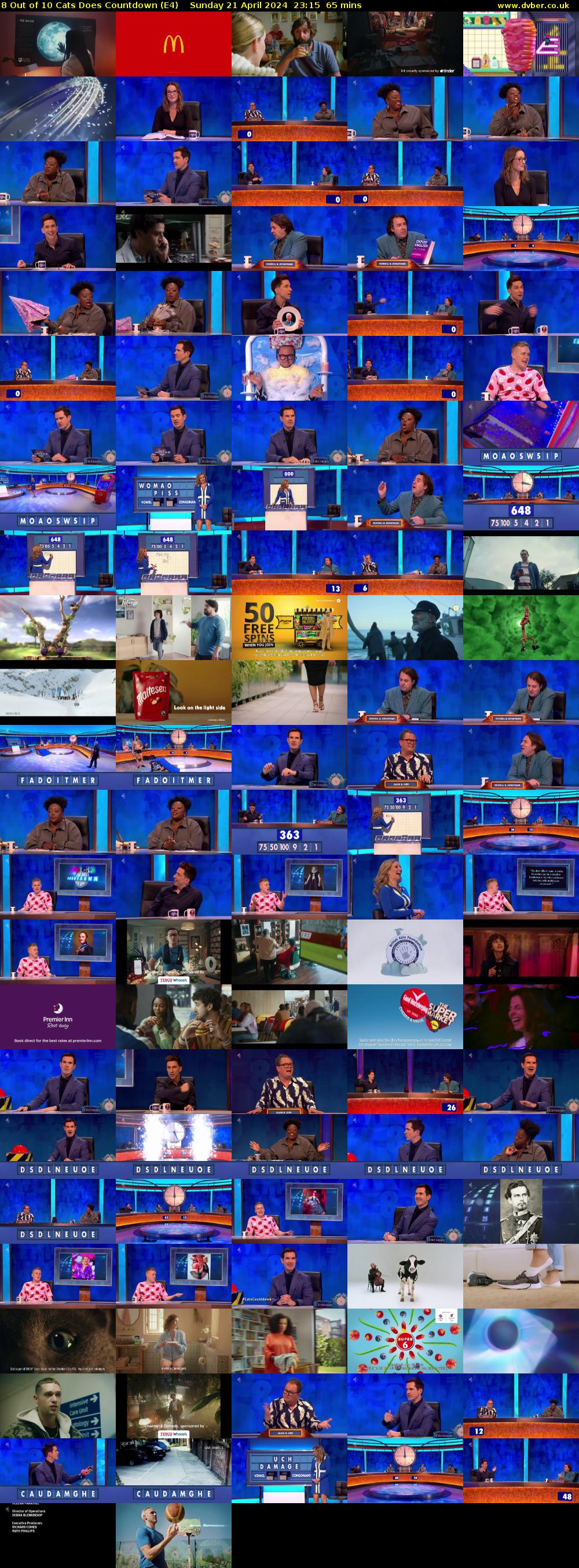8 Out of 10 Cats Does Countdown (E4) Sunday 21 April 2024 23:15 - 00:20