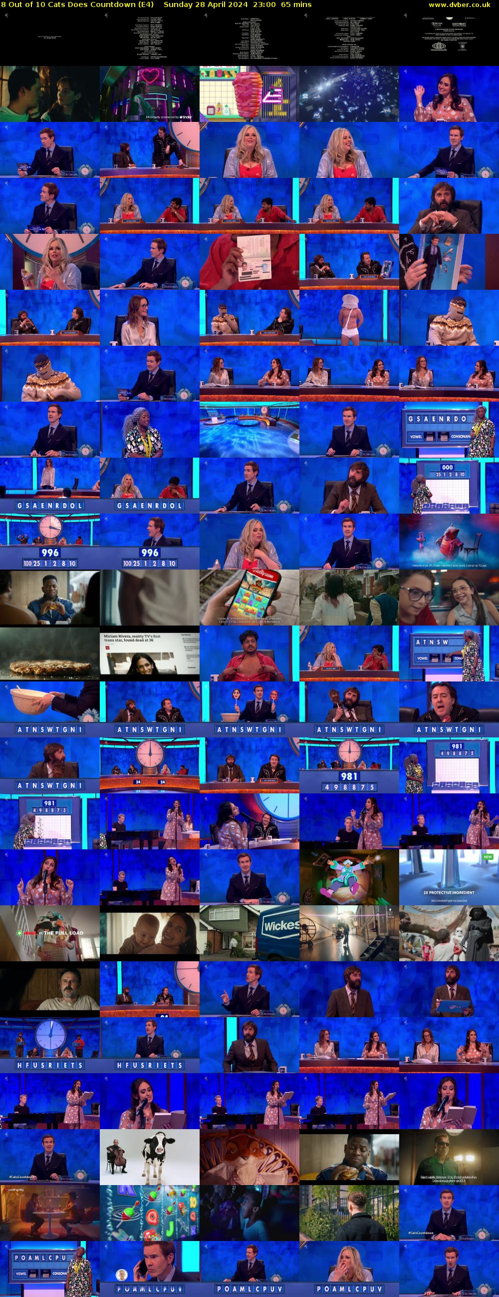 8 Out of 10 Cats Does Countdown (E4) Sunday 28 April 2024 23:00 - 00:05