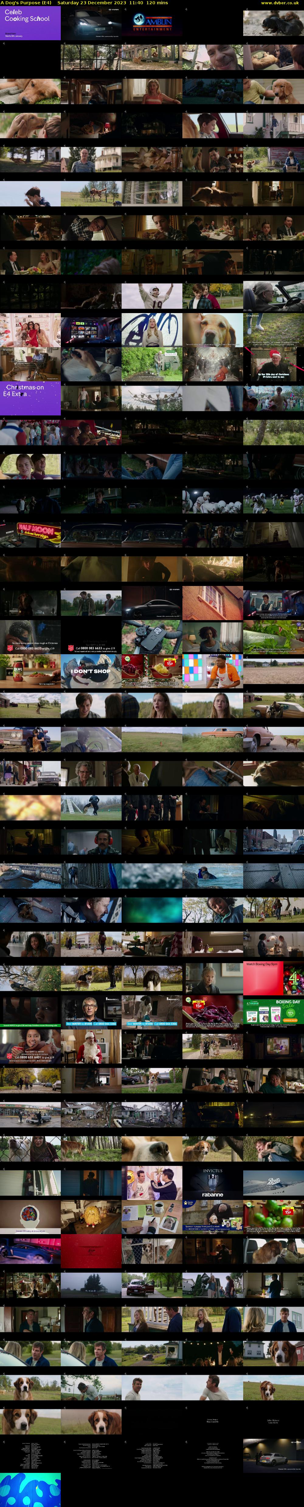 A Dog's Purpose (E4) Saturday 23 December 2023 11:40 - 13:40