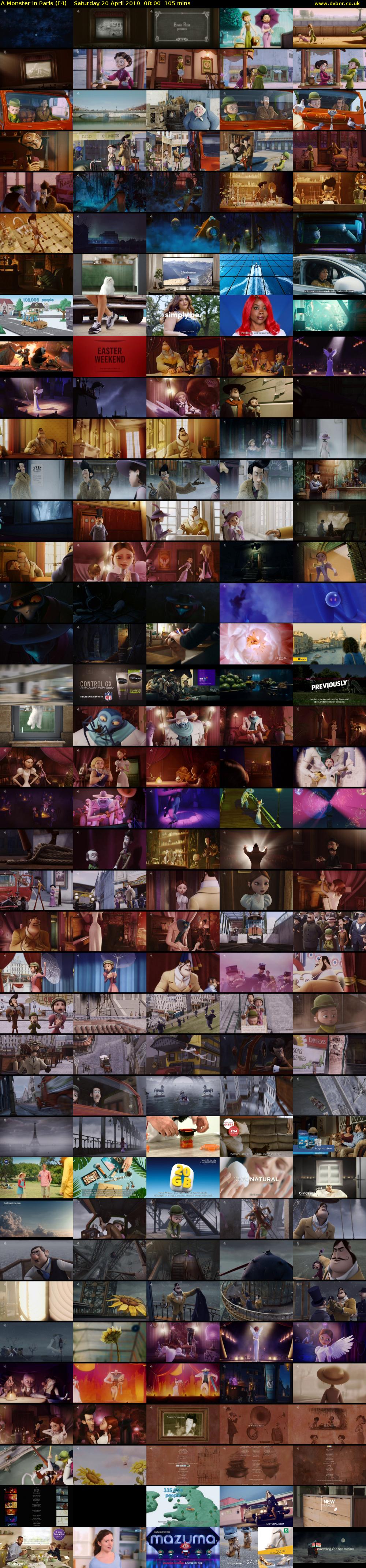 A Monster in Paris (E4) Saturday 20 April 2019 08:00 - 09:45