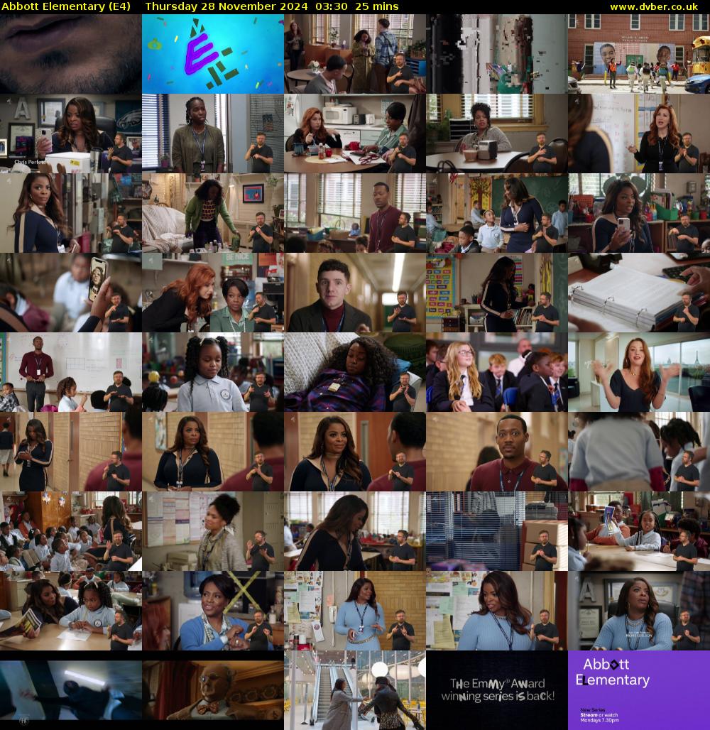 Abbott Elementary (E4) Thursday 28 November 2024 03:30 - 03:55