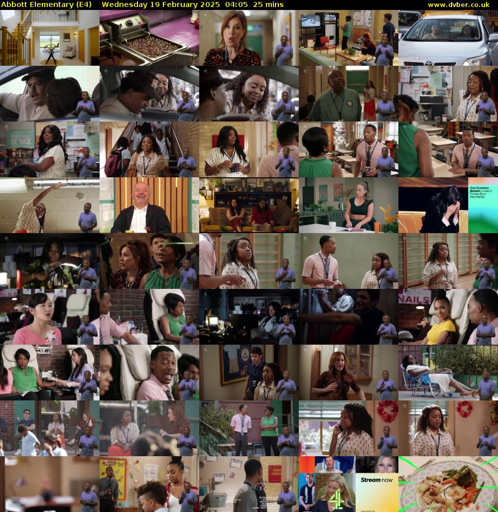 Abbott Elementary (E4) Wednesday 19 February 2025 04:05 - 04:30