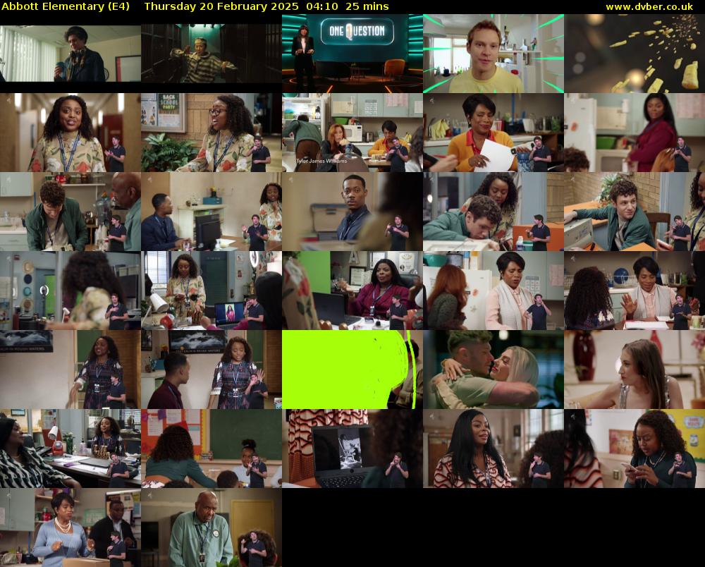 Abbott Elementary (E4) Thursday 20 February 2025 04:10 - 04:35