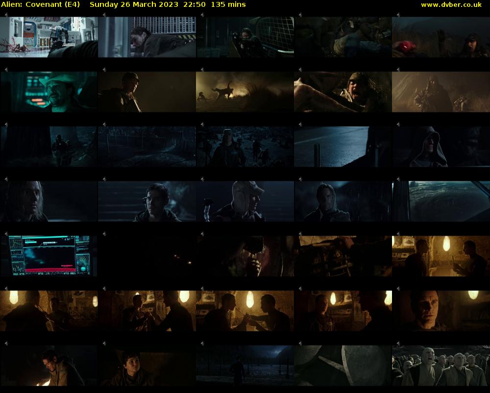Alien: Covenant (E4) Sunday 26 March 2023 22:50 - 01:05