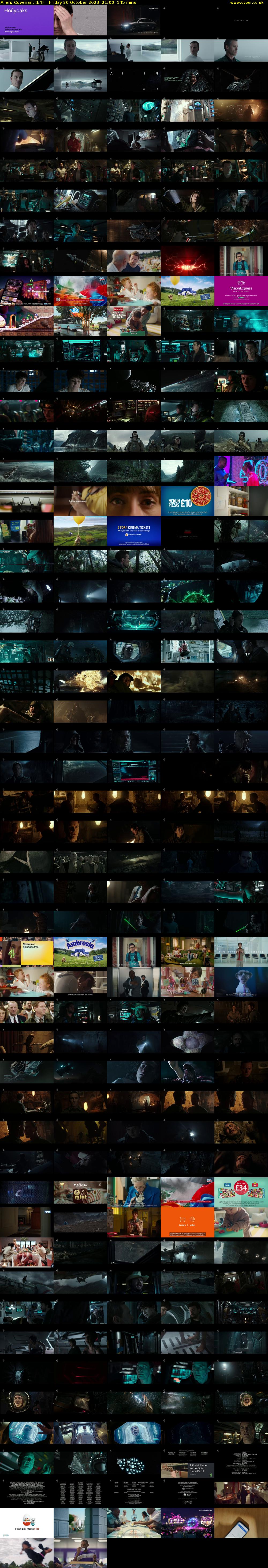 Alien: Covenant (E4) Friday 20 October 2023 21:00 - 23:25