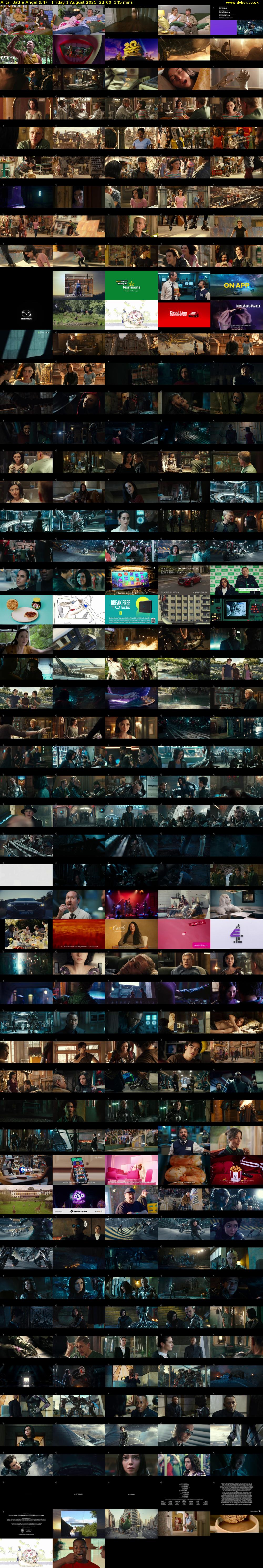 Alita: Battle Angel (E4) Friday 1 August 2025 22:00 - 00:25