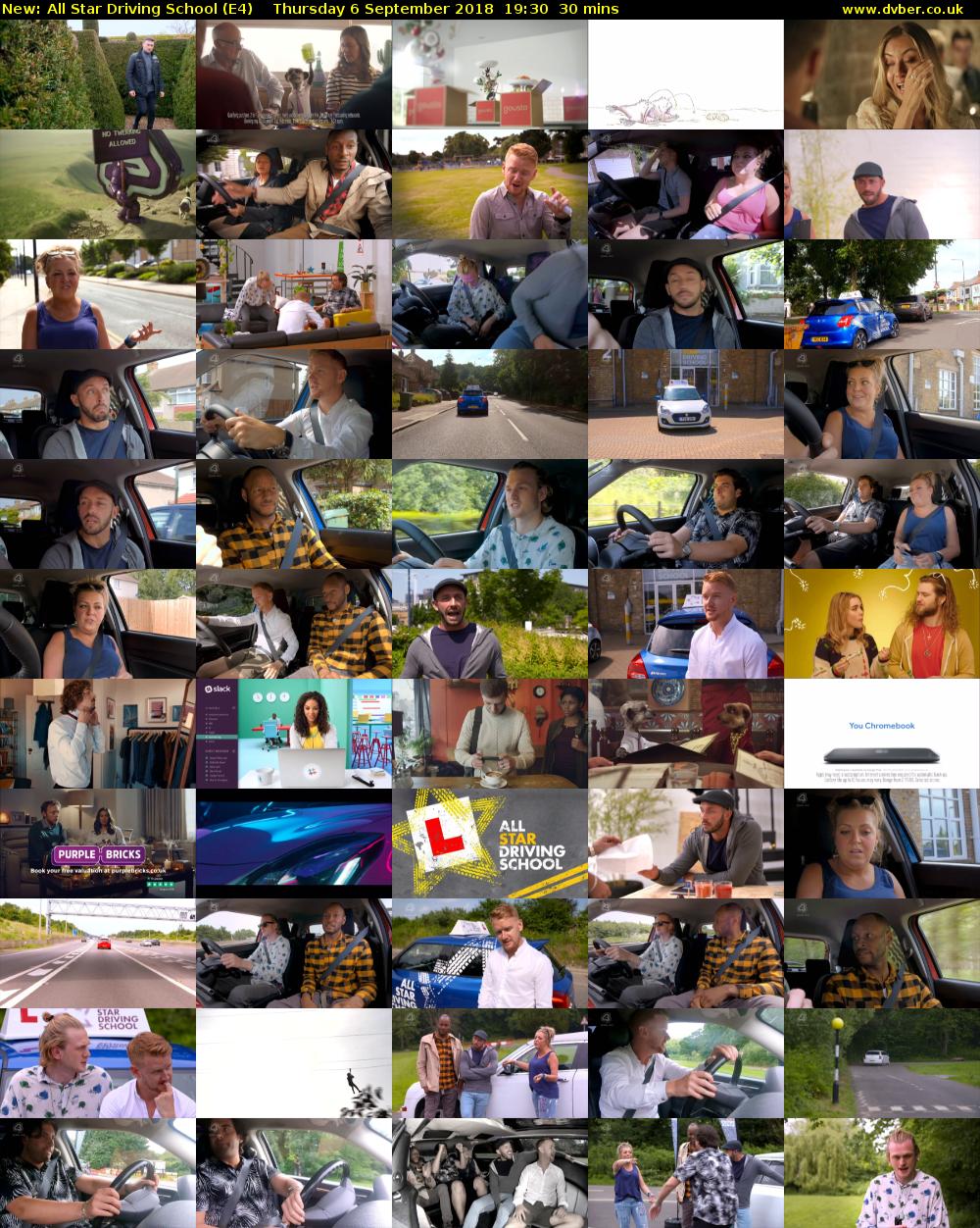 All Star Driving School (E4) Thursday 6 September 2018 19:30 - 20:00