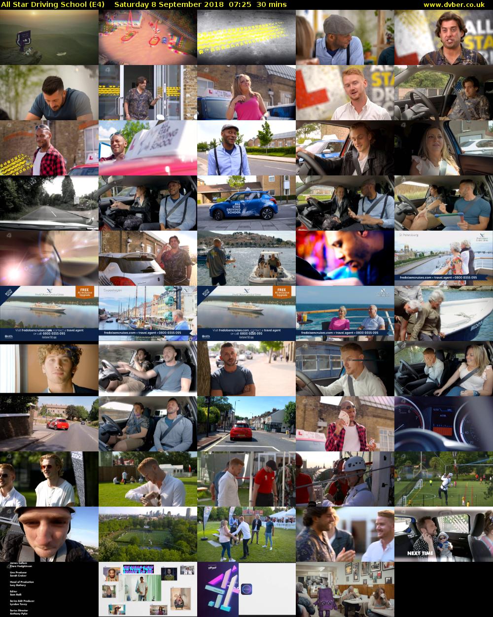 All Star Driving School (E4) Saturday 8 September 2018 07:25 - 07:55