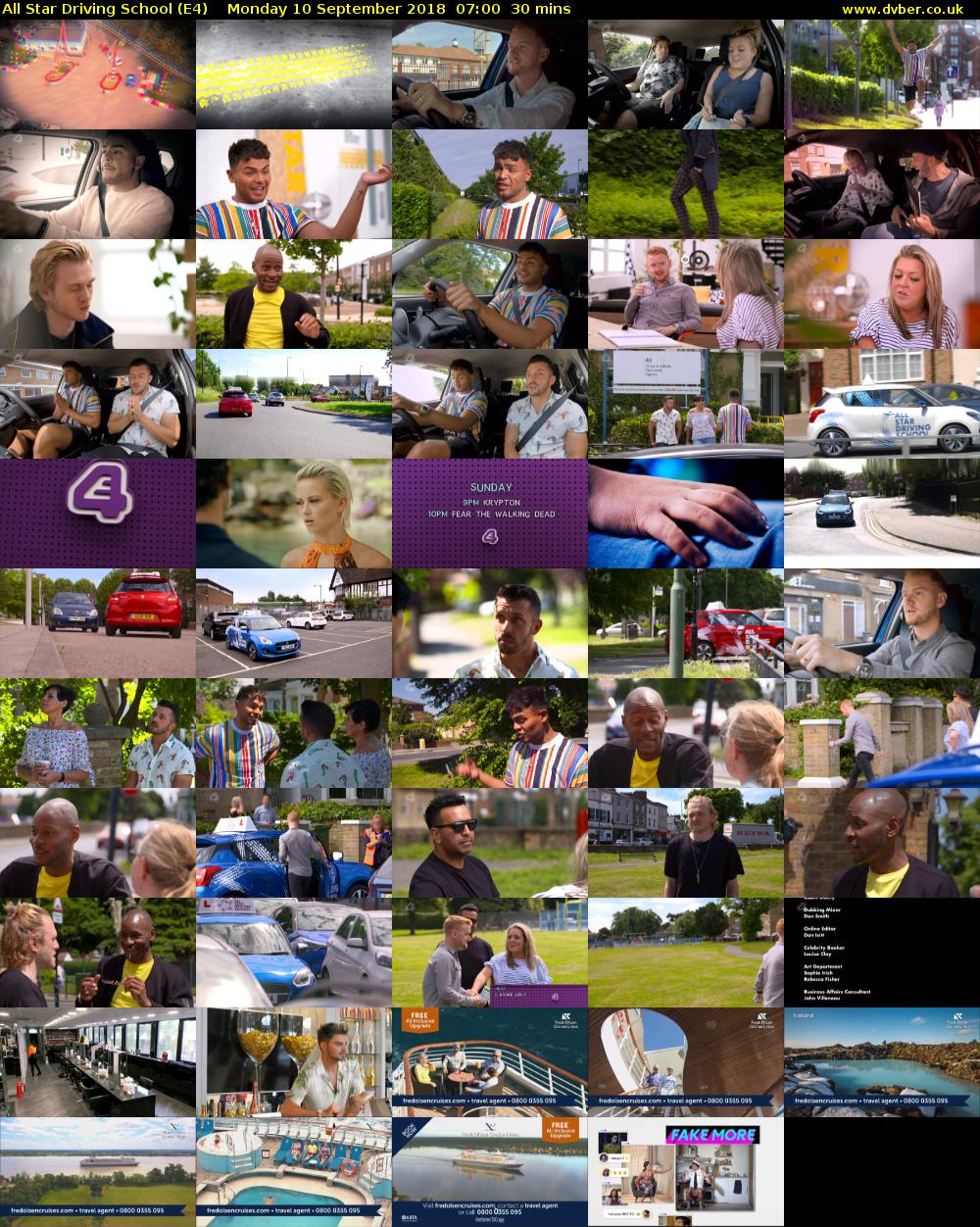 All Star Driving School (E4) Monday 10 September 2018 07:00 - 07:30