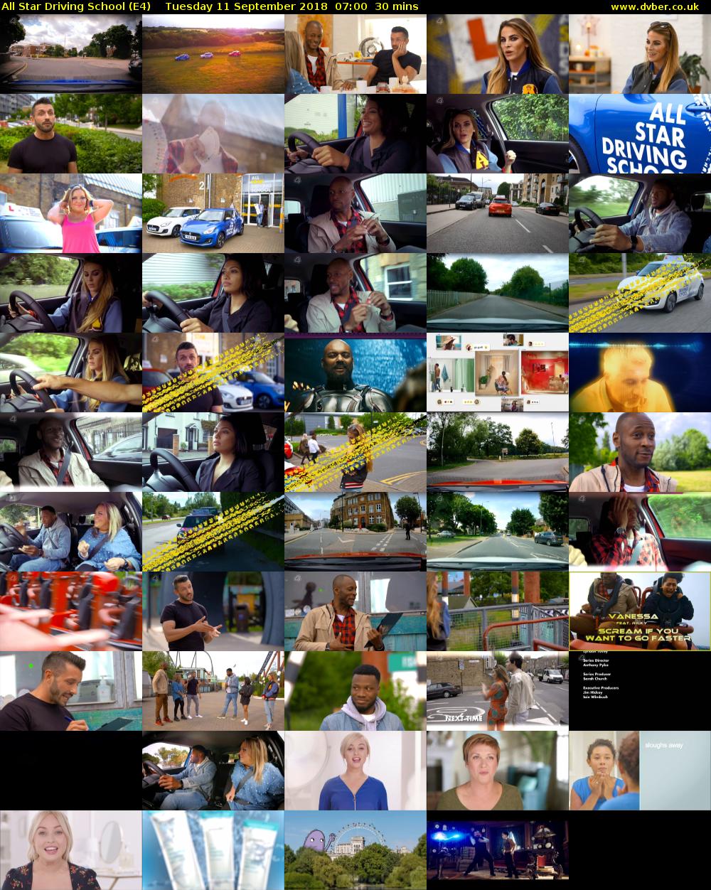 All Star Driving School (E4) Tuesday 11 September 2018 07:00 - 07:30
