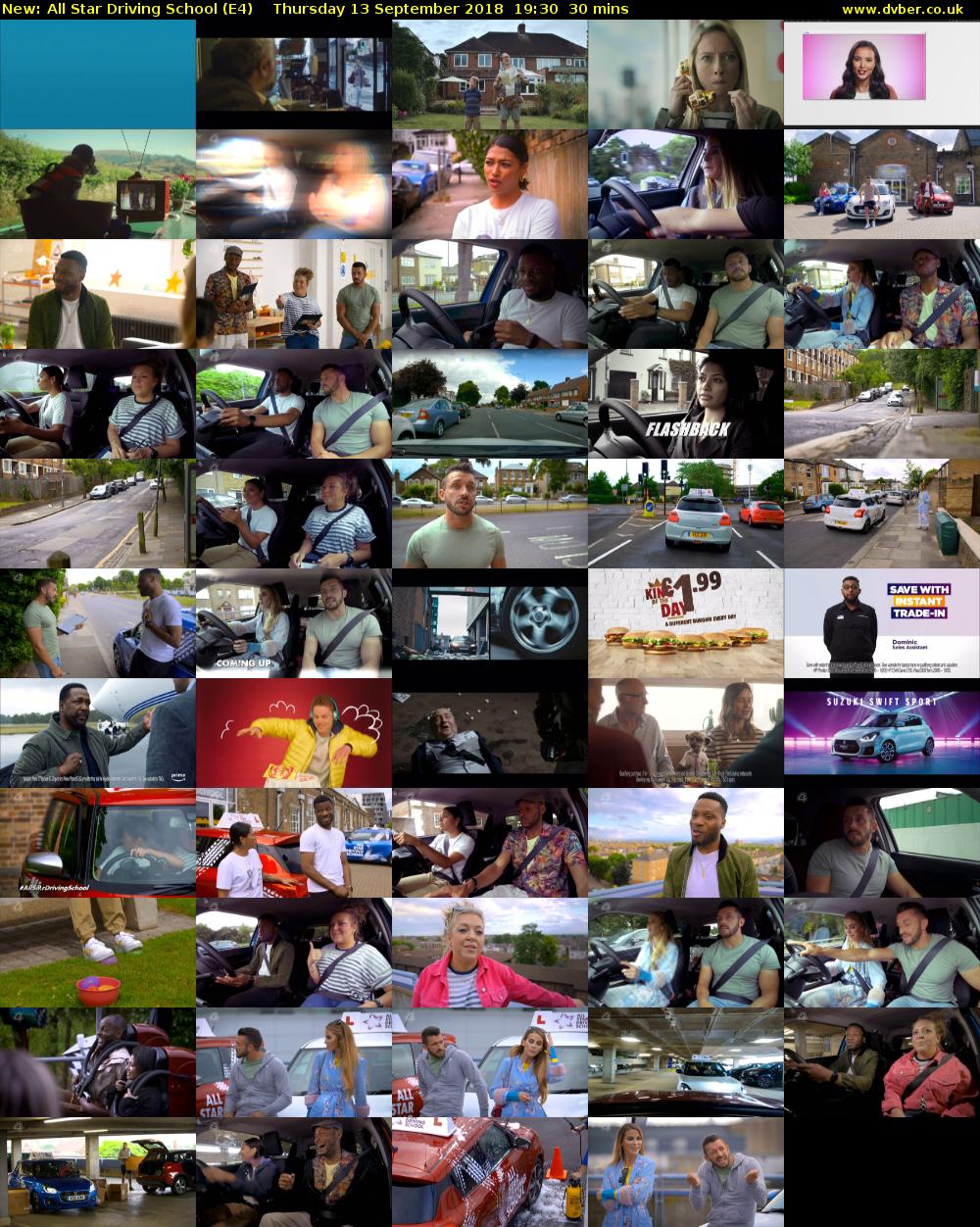 All Star Driving School (E4) Thursday 13 September 2018 19:30 - 20:00
