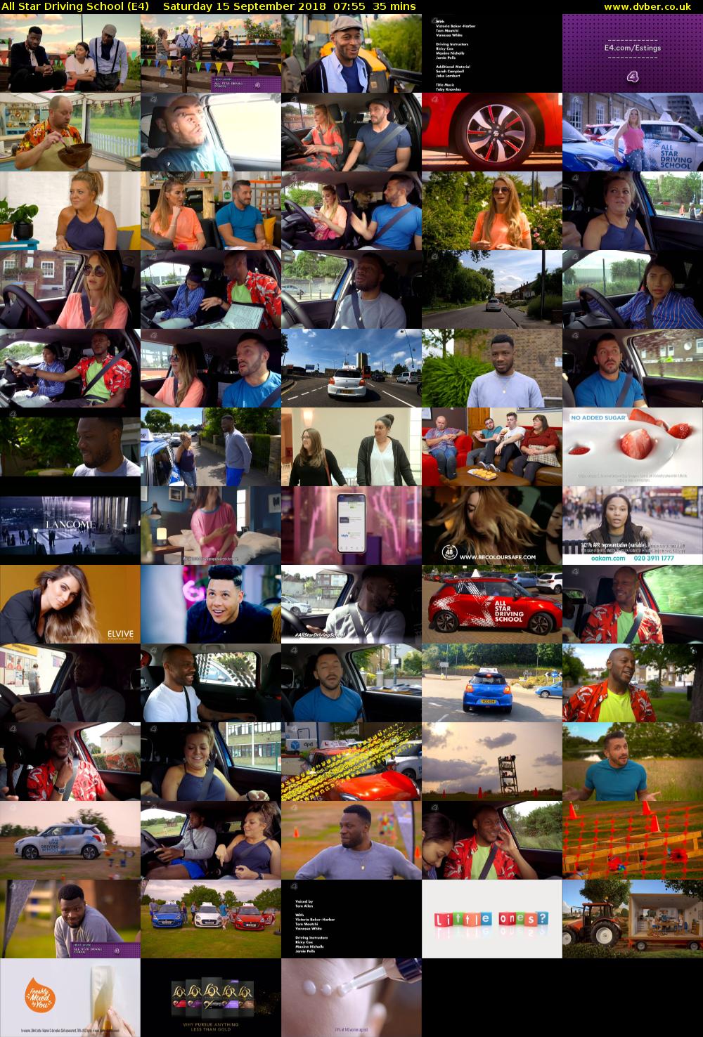 All Star Driving School (E4) Saturday 15 September 2018 07:55 - 08:30