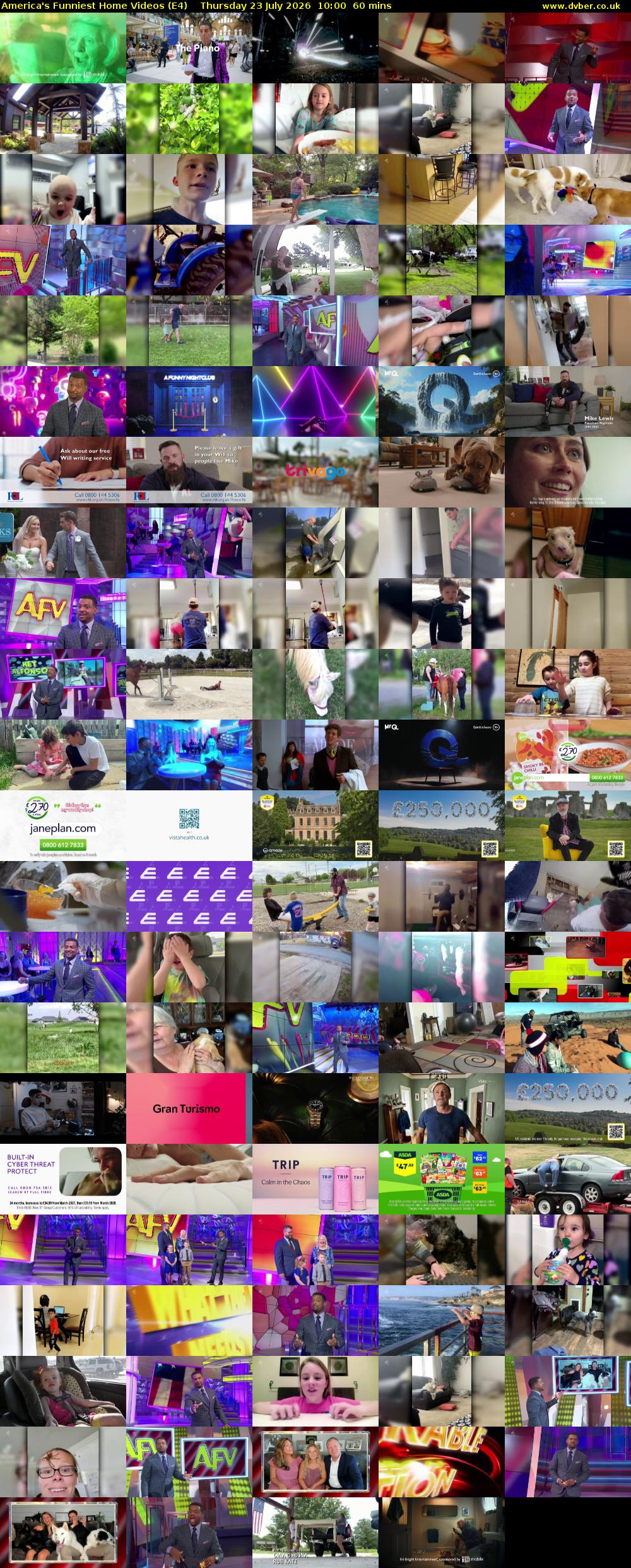 America's Funniest Home Videos (E4) Thursday 23 July 2026 10:00 - 11:00