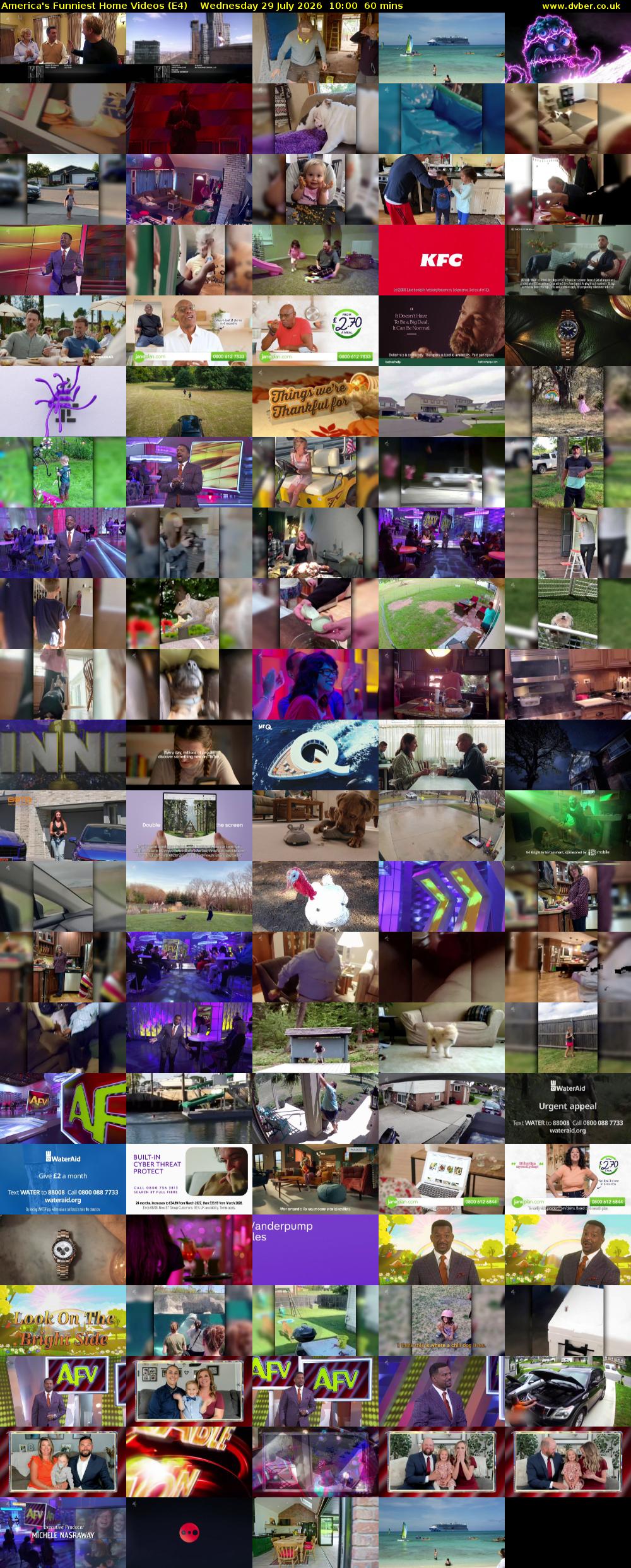 America's Funniest Home Videos (E4) Wednesday 29 July 2026 10:00 - 11:00