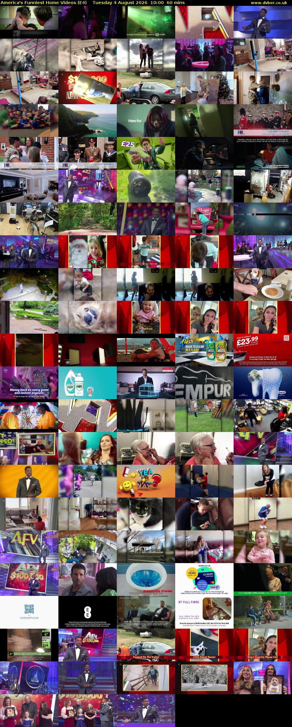 America's Funniest Home Videos (E4) Tuesday 4 August 2026 10:00 - 11:00