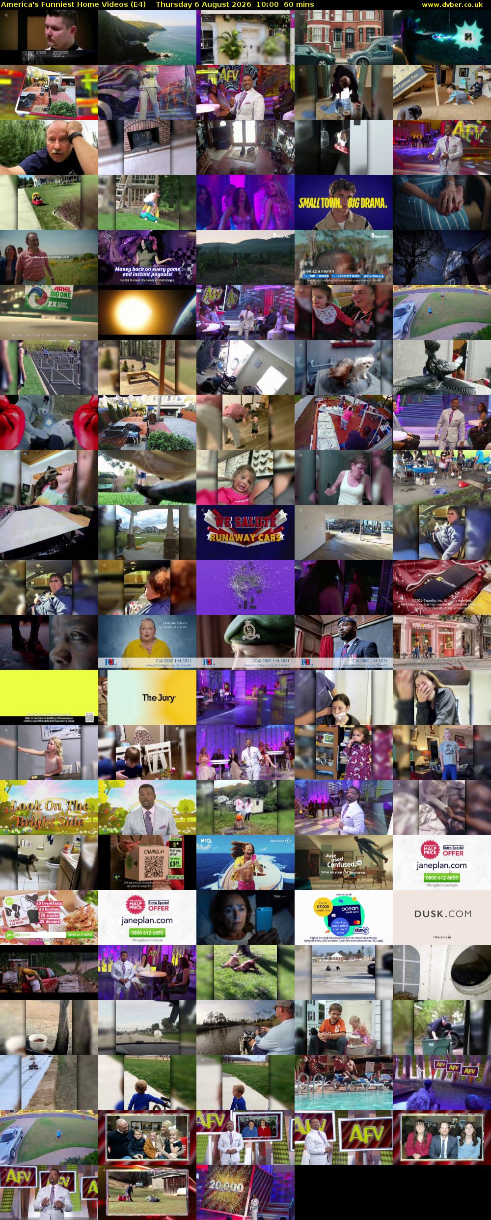 America's Funniest Home Videos (E4) Thursday 6 August 2026 10:00 - 11:00