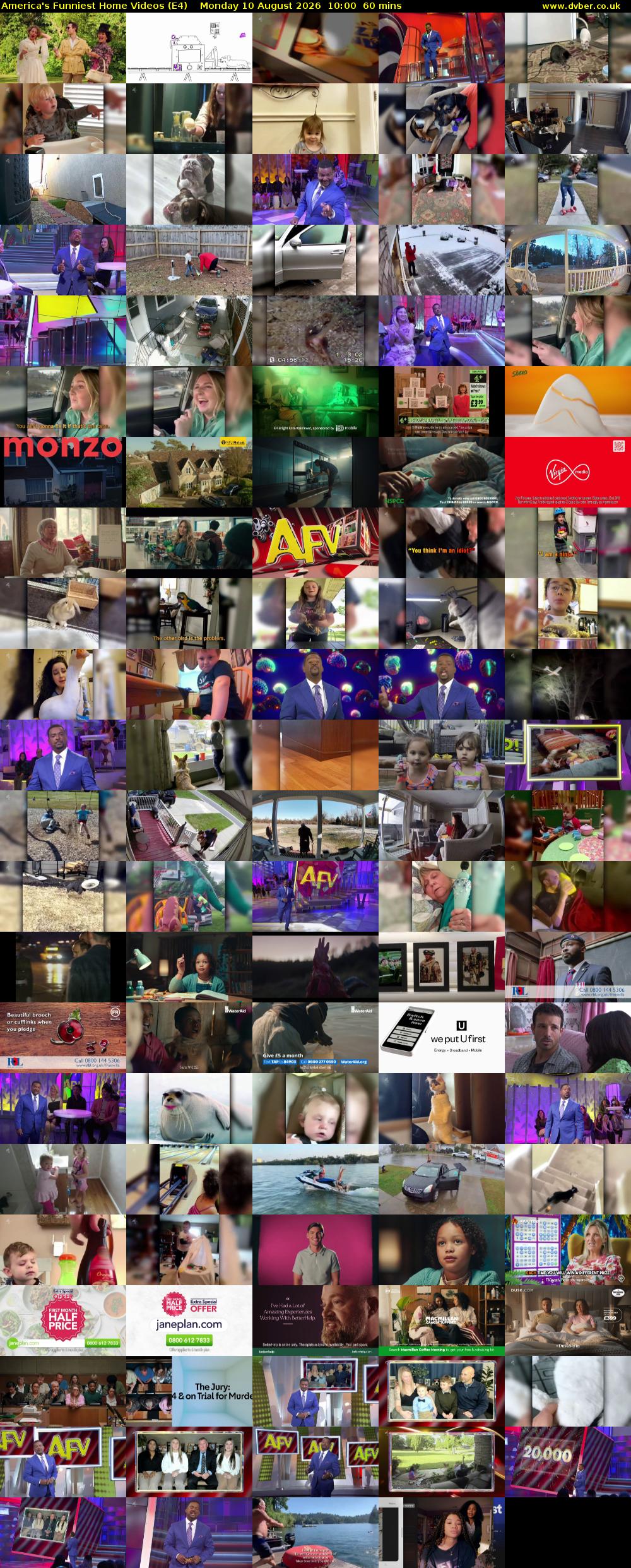 America's Funniest Home Videos (E4) Monday 10 August 2026 10:00 - 11:00