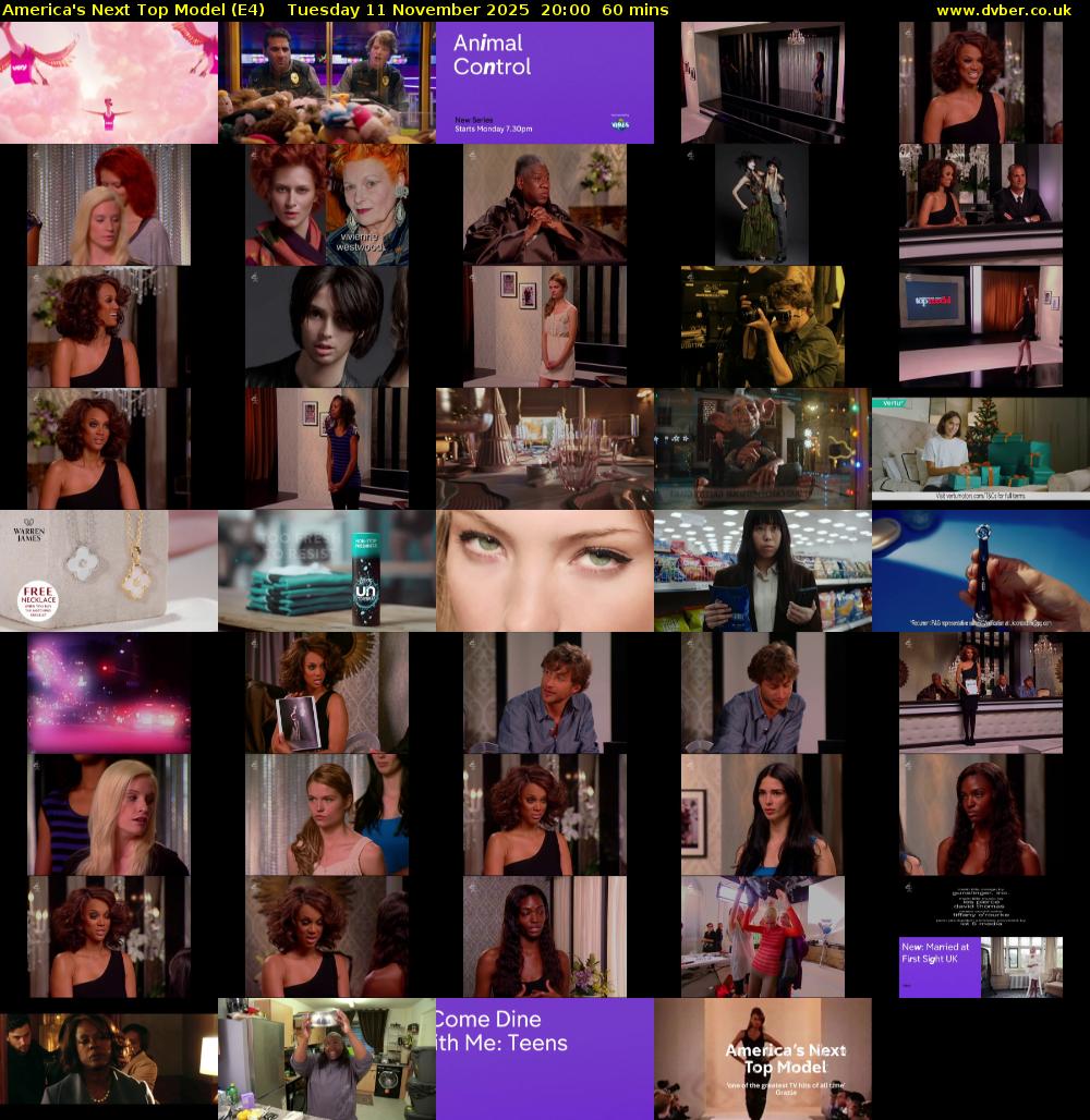 America's Next Top Model (E4) Tuesday 11 November 2025 20:00 - 21:00