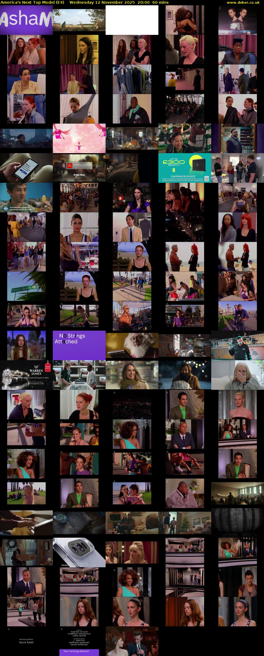 America's Next Top Model (E4) Wednesday 12 November 2025 20:00 - 21:00