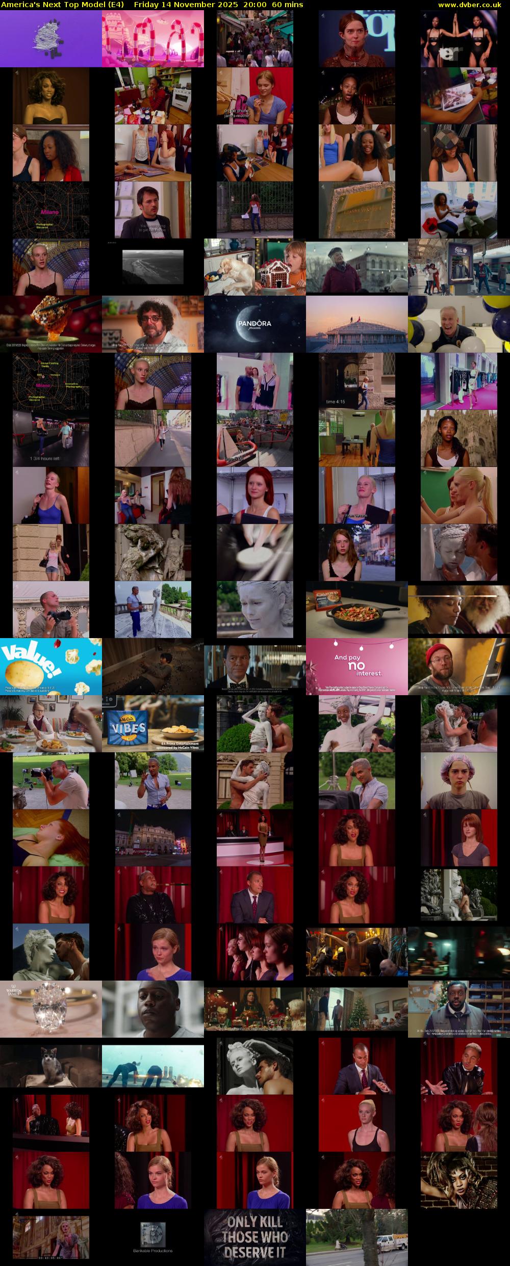 America's Next Top Model (E4) Friday 14 November 2025 20:00 - 21:00