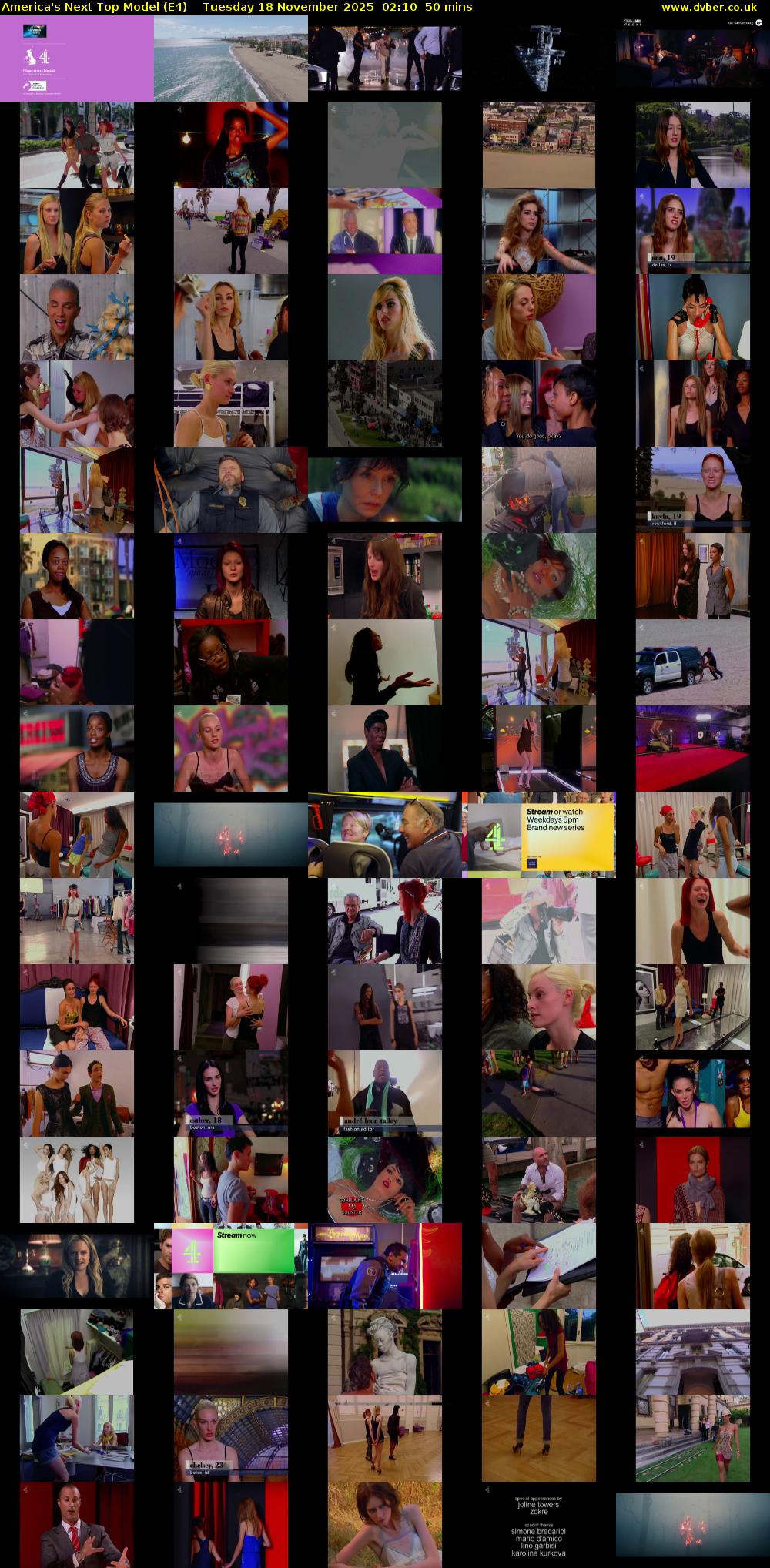 America's Next Top Model (E4) Tuesday 18 November 2025 02:10 - 03:00