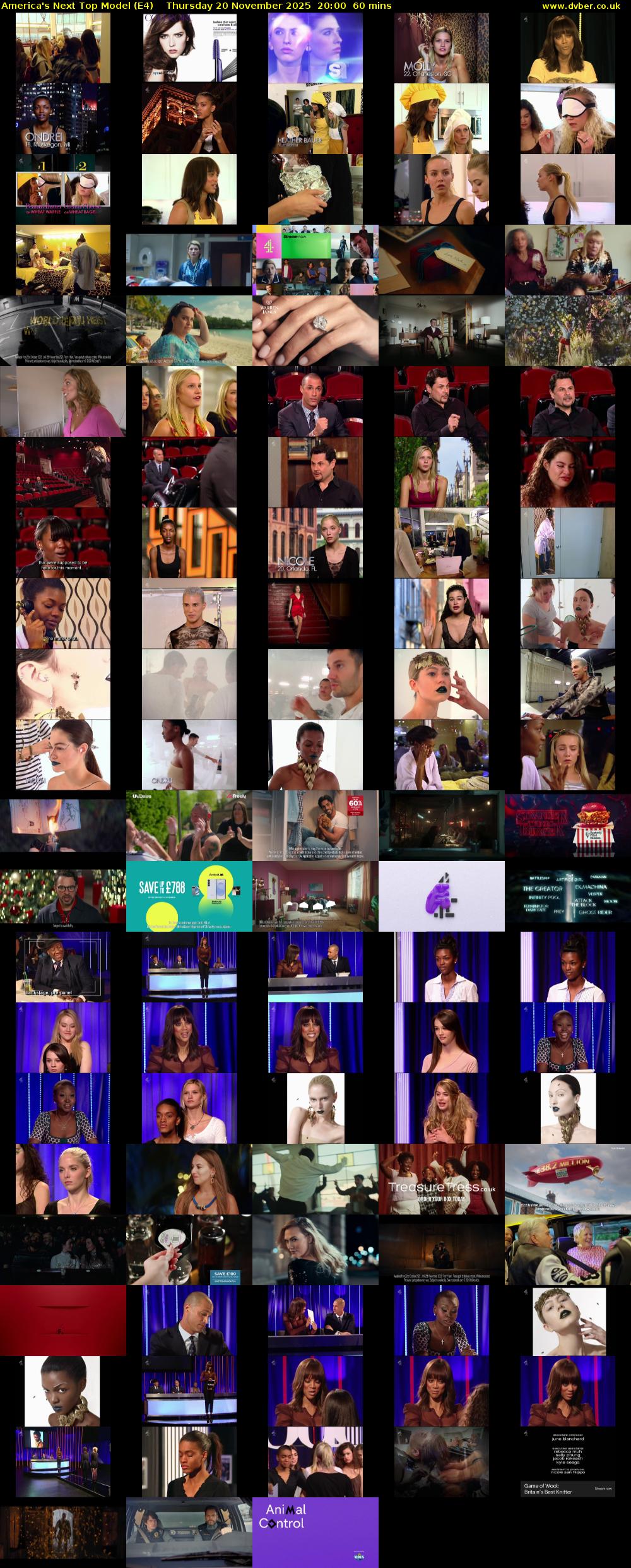 America's Next Top Model (E4) Thursday 20 November 2025 20:00 - 21:00