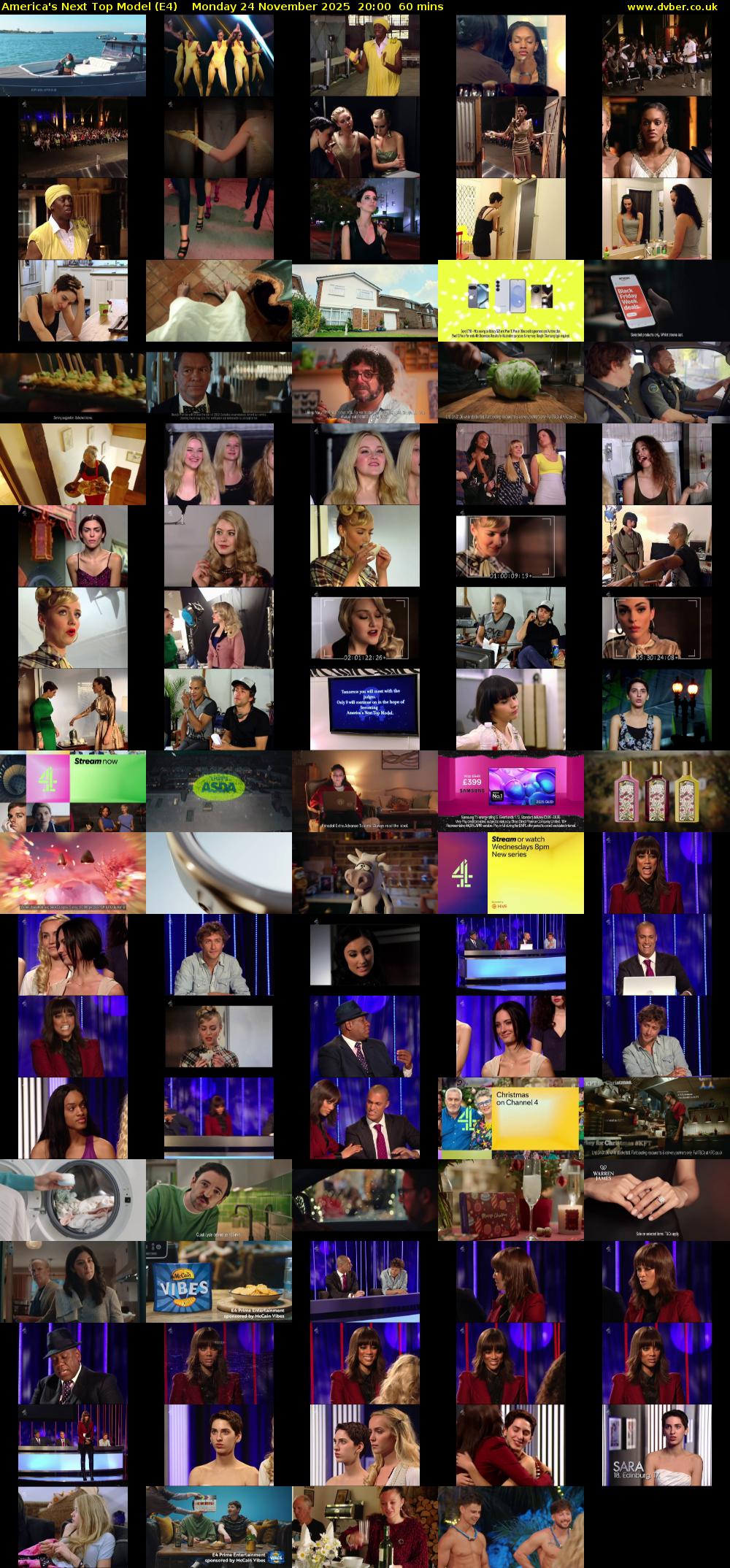 America's Next Top Model (E4) Monday 24 November 2025 20:00 - 21:00