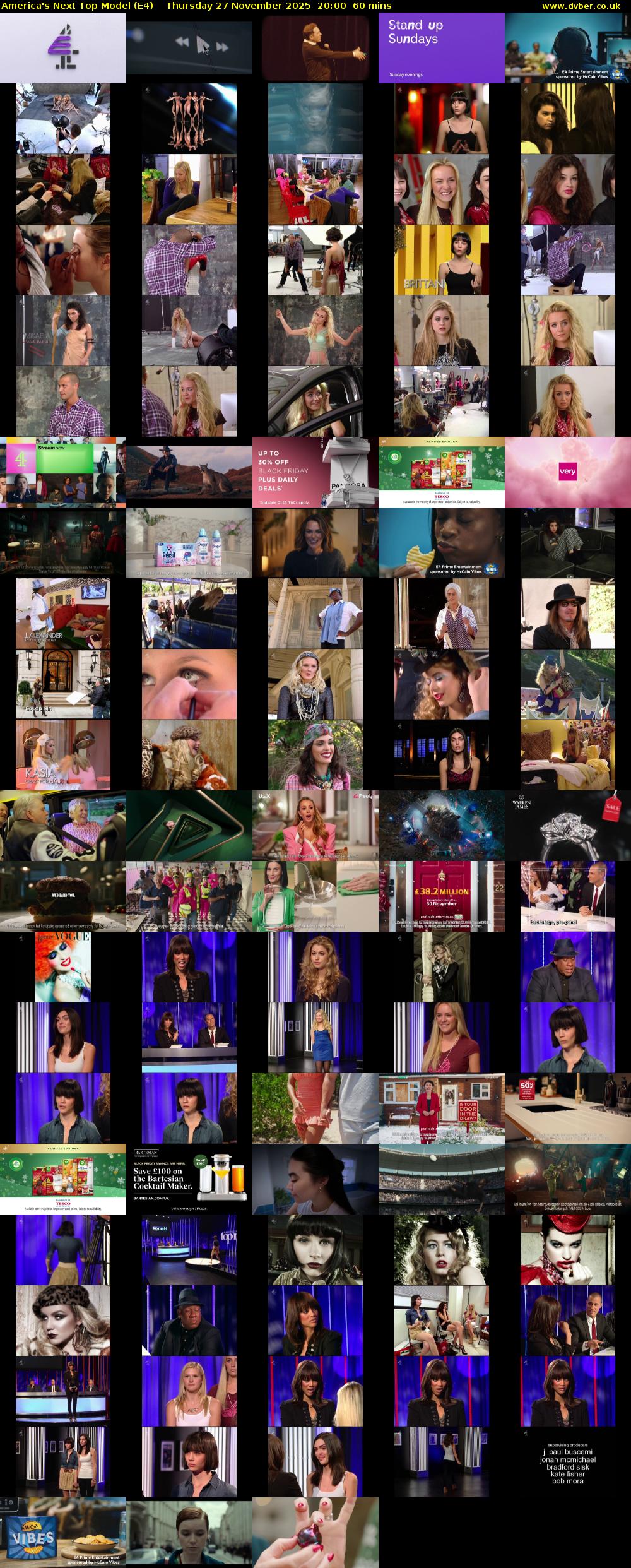 America's Next Top Model (E4) Thursday 27 November 2025 20:00 - 21:00