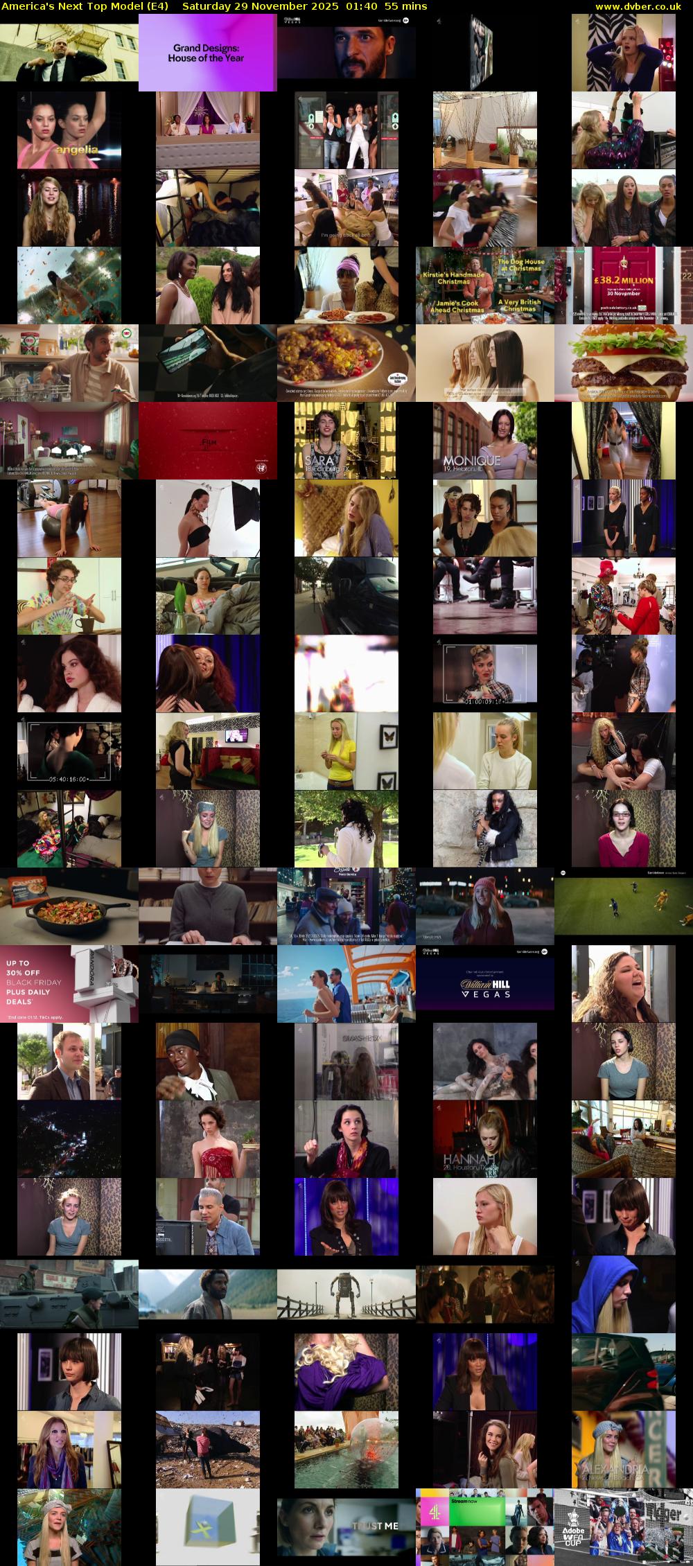 America's Next Top Model (E4) Saturday 29 November 2025 01:40 - 02:35