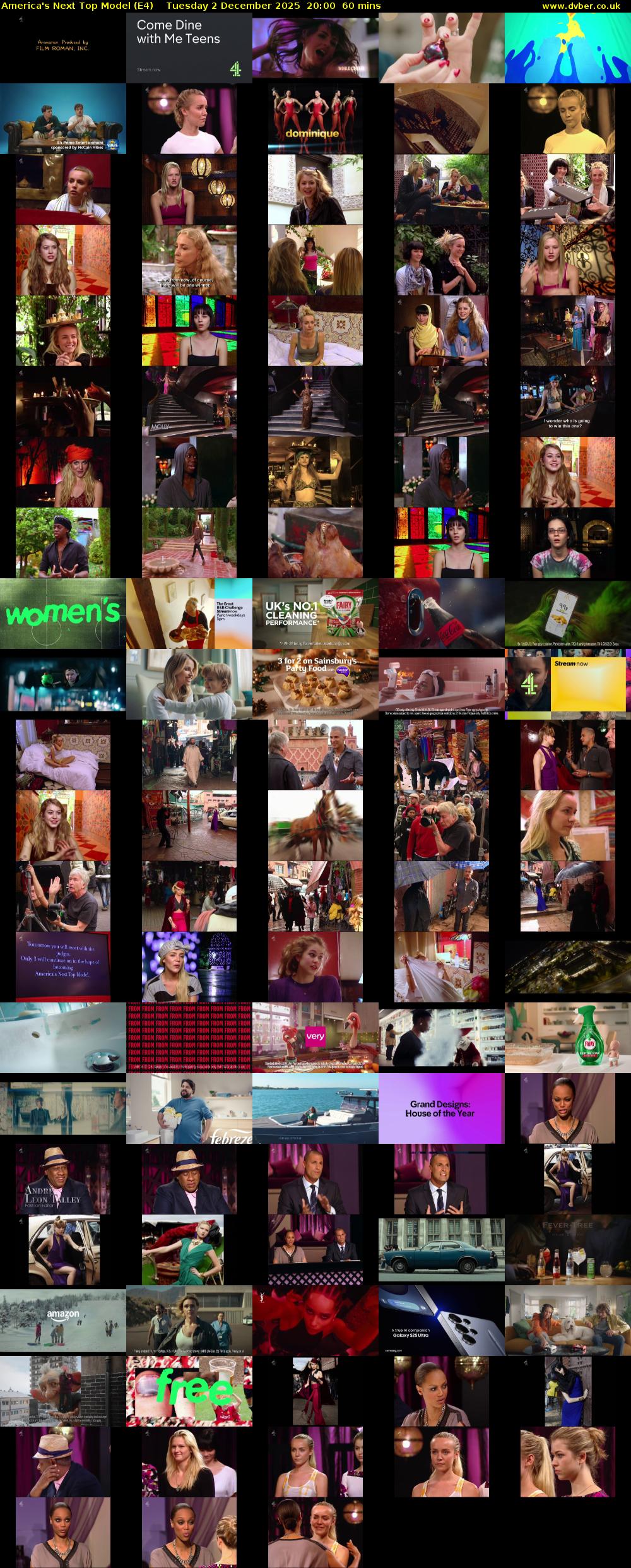 America's Next Top Model (E4) Tuesday 2 December 2025 20:00 - 21:00