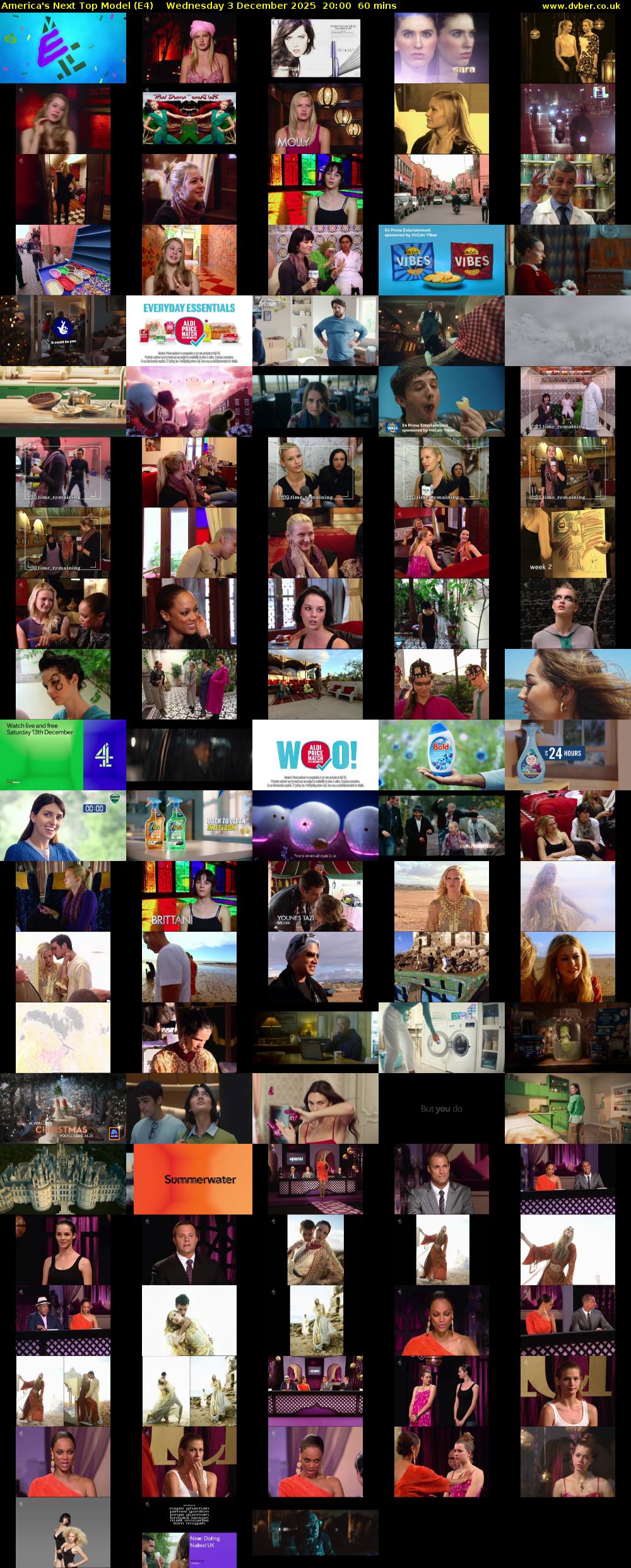 America's Next Top Model (E4) Wednesday 3 December 2025 20:00 - 21:00