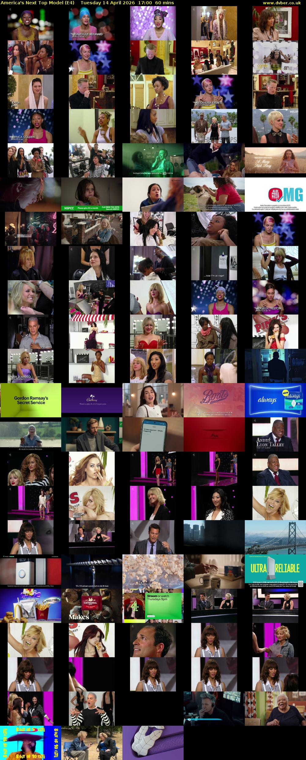 America's Next Top Model (E4) Tuesday 14 April 2026 17:00 - 18:00