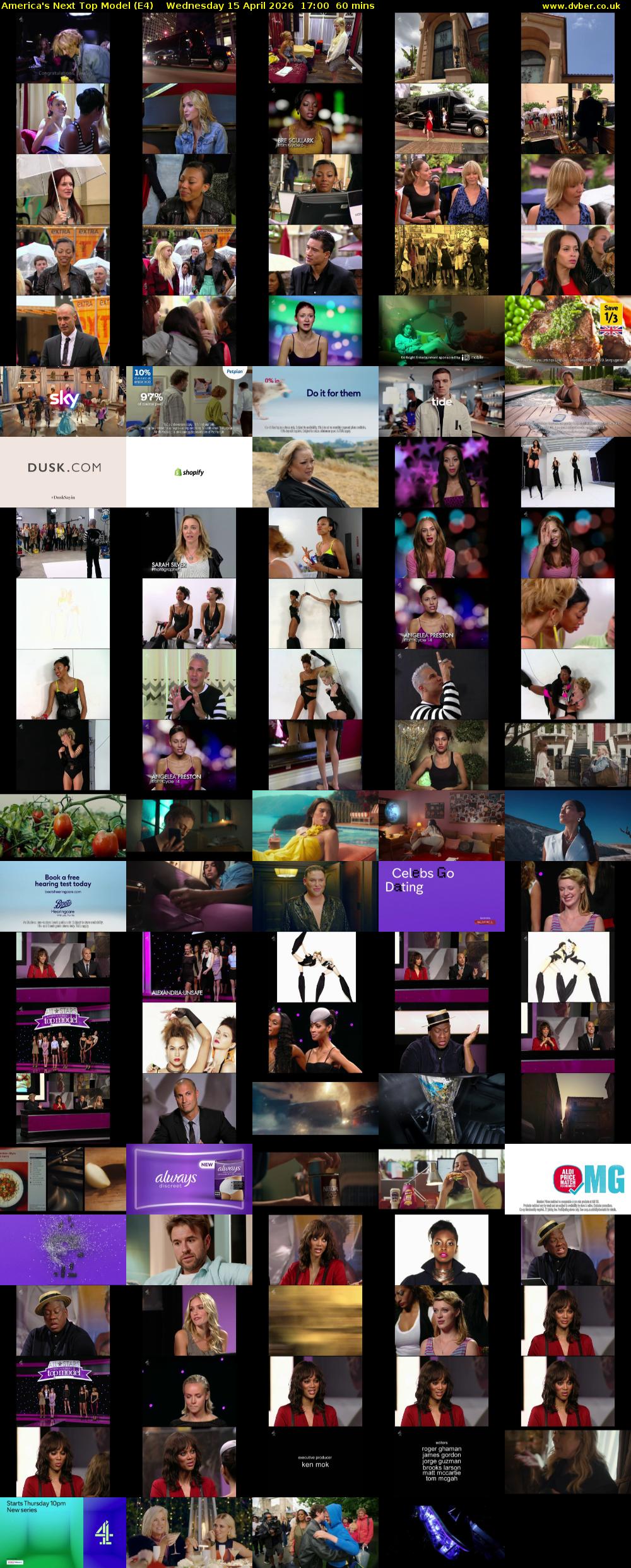 America's Next Top Model (E4) Wednesday 15 April 2026 17:00 - 18:00