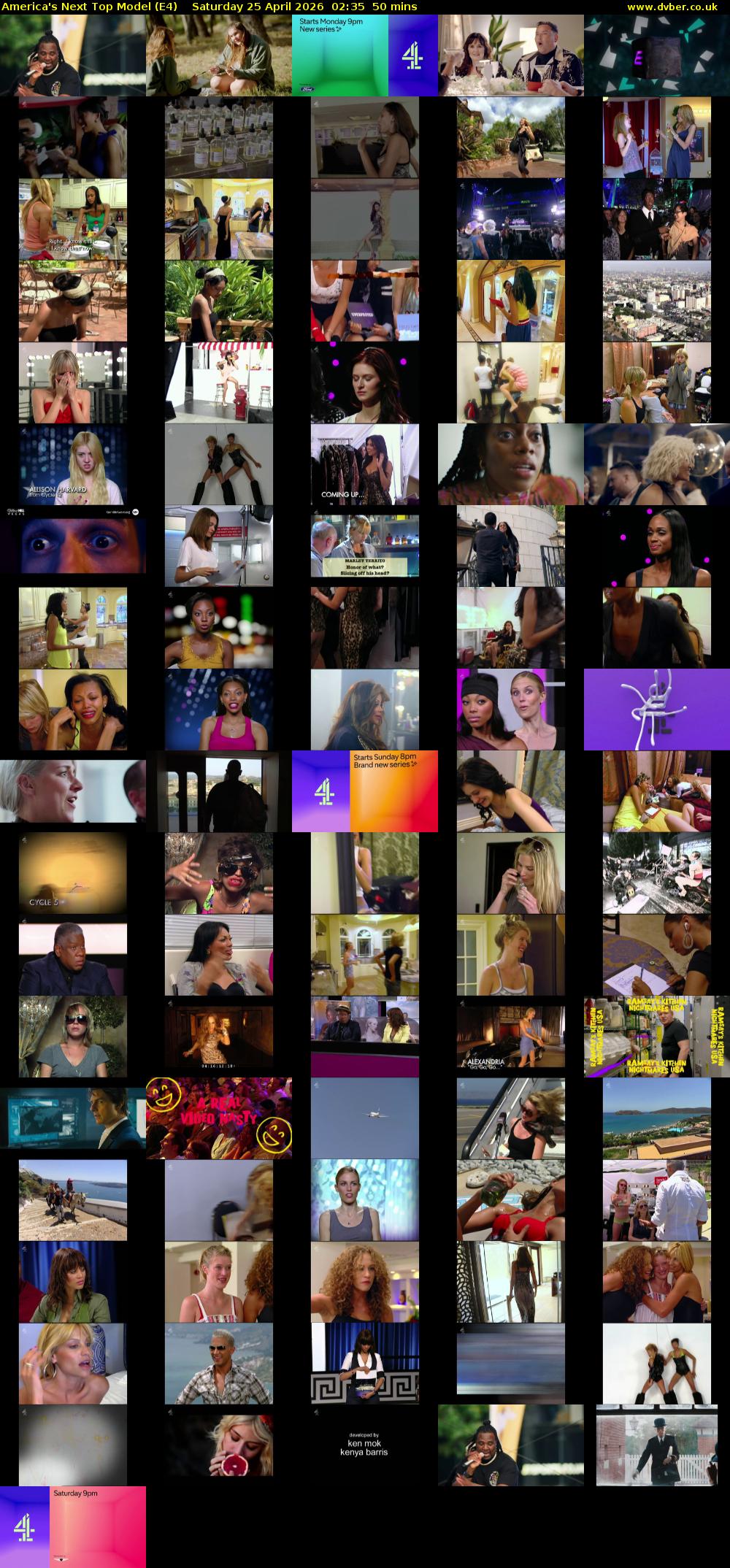 America's Next Top Model (E4) Saturday 25 April 2026 02:35 - 03:25