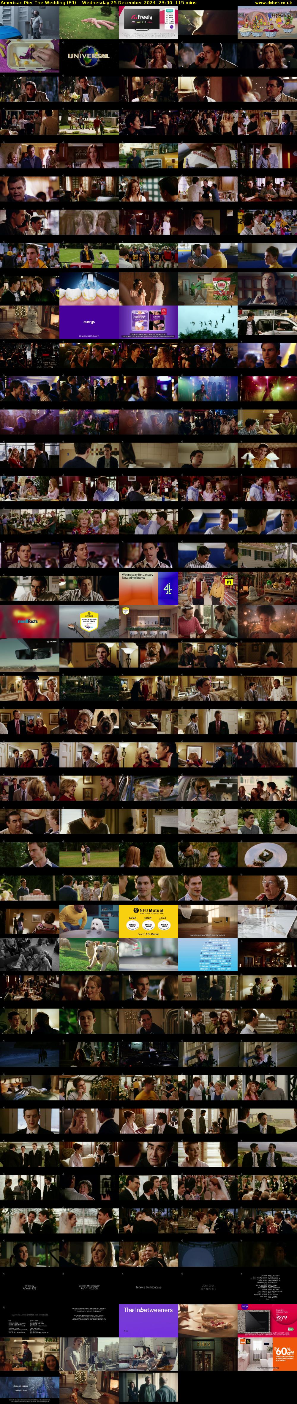 American Pie: The Wedding (E4) Wednesday 25 December 2024 23:40 - 01:35