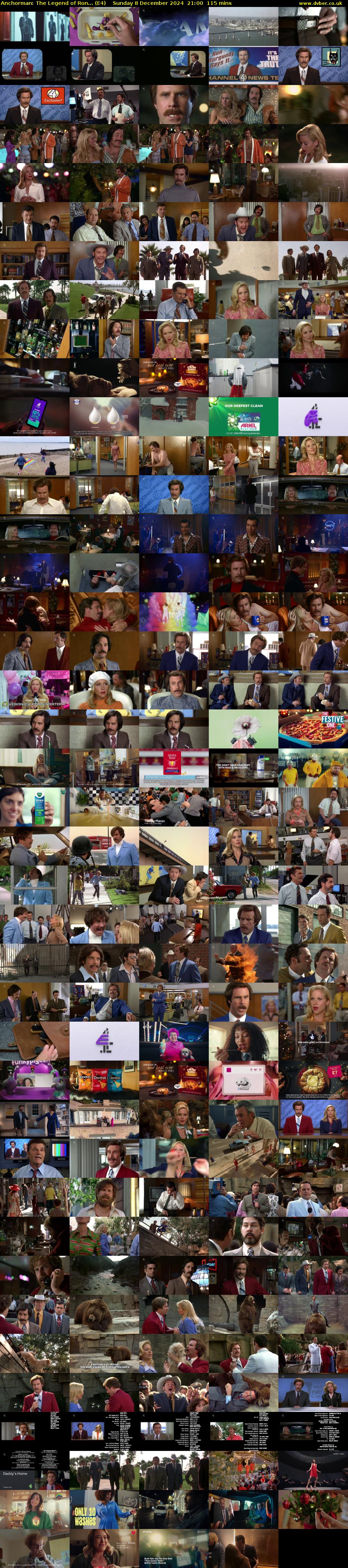 Anchorman: The Legend of Ron... (E4) Sunday 8 December 2024 21:00 - 22:55