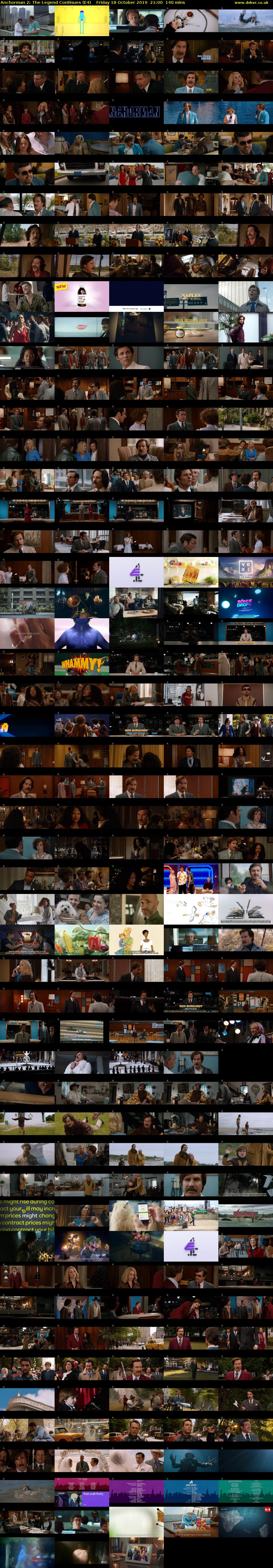 Anchorman 2: The Legend Continues (E4) Friday 18 October 2019 21:00 - 23:20