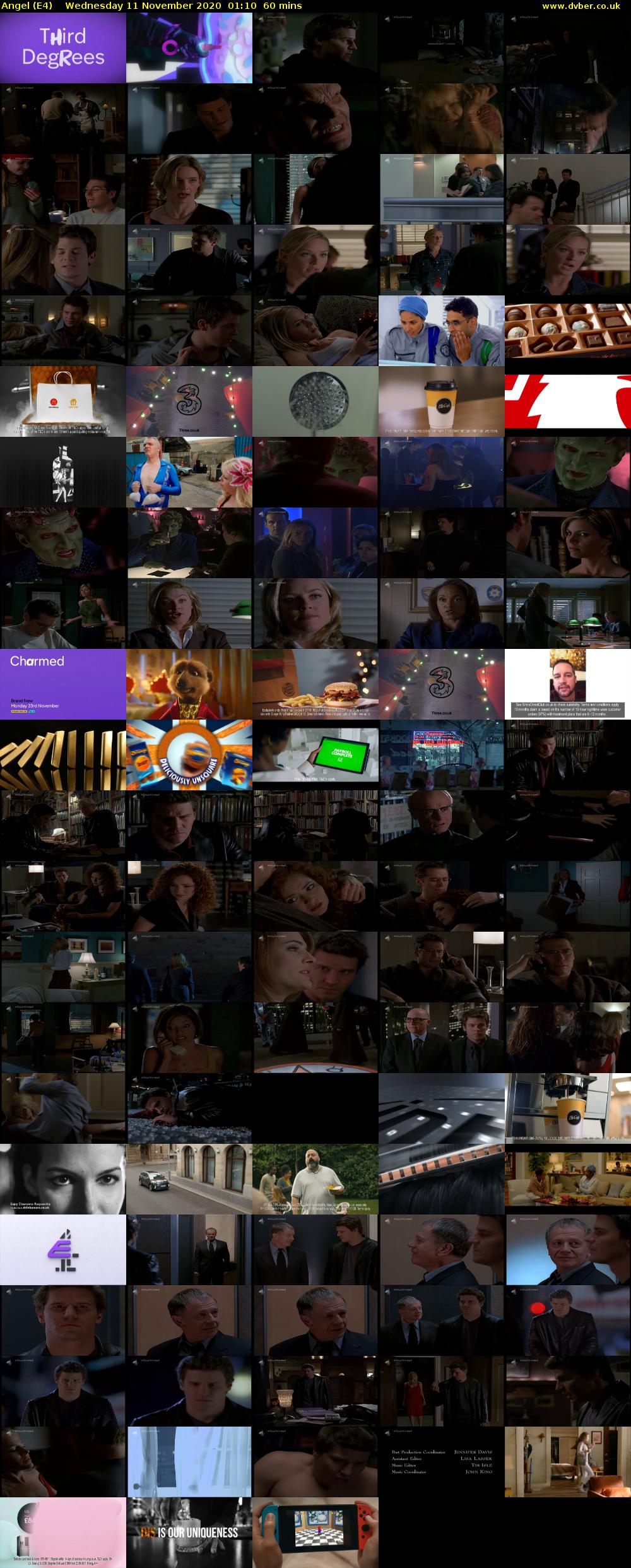 Angel (E4) Wednesday 11 November 2020 01:10 - 02:10