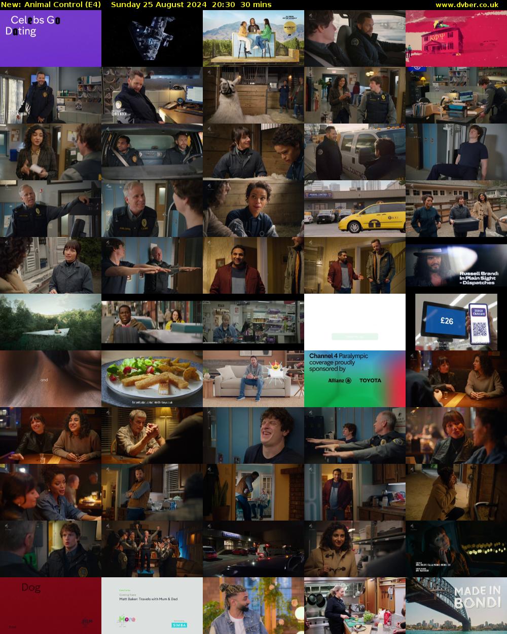 Animal Control (E4) Sunday 25 August 2024 20:30 - 21:00