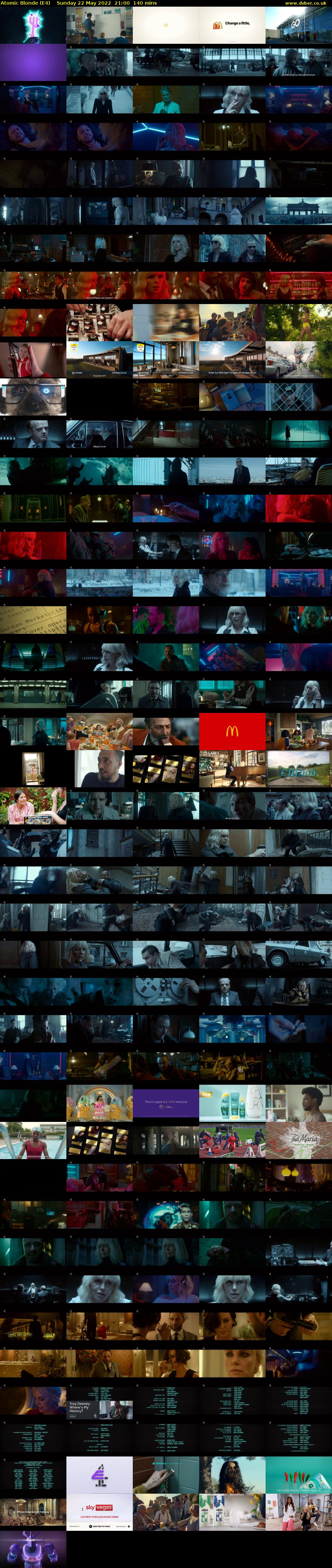 Atomic Blonde (E4) Sunday 22 May 2022 21:00 - 23:20