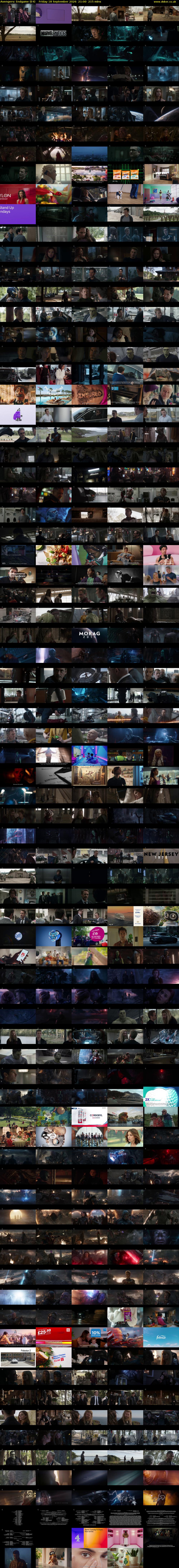 Avengers: Endgame (E4) Friday 18 September 2026 21:00 - 00:35