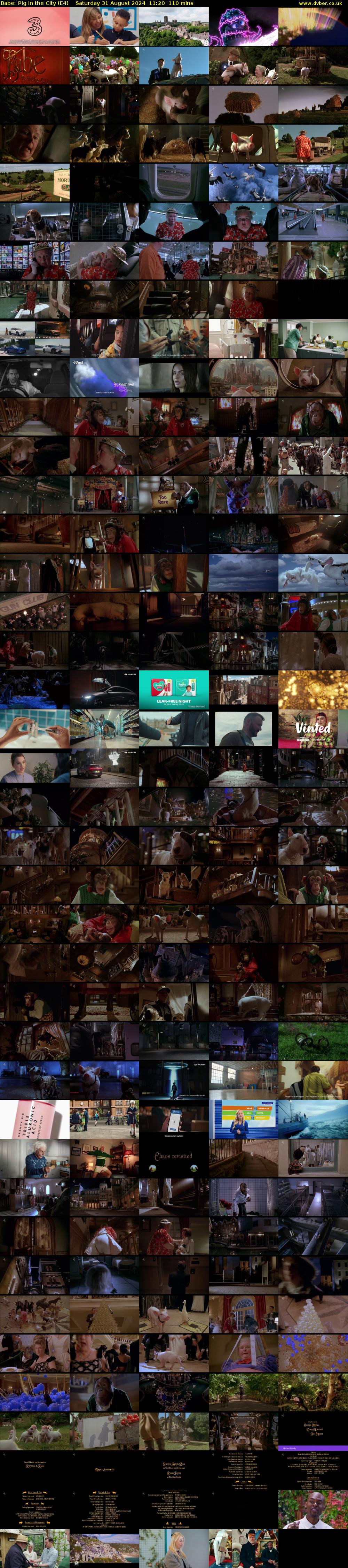 Babe: Pig in the City (E4) Saturday 31 August 2024 11:20 - 13:10