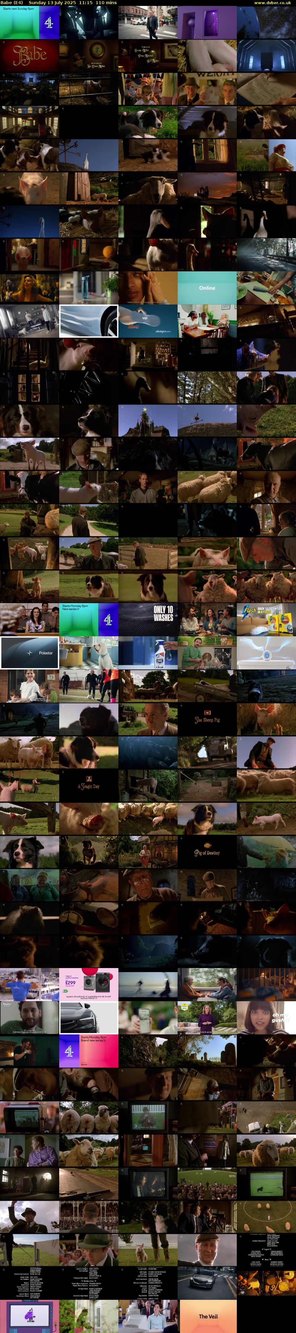 Babe (E4) Sunday 13 July 2025 11:15 - 13:05