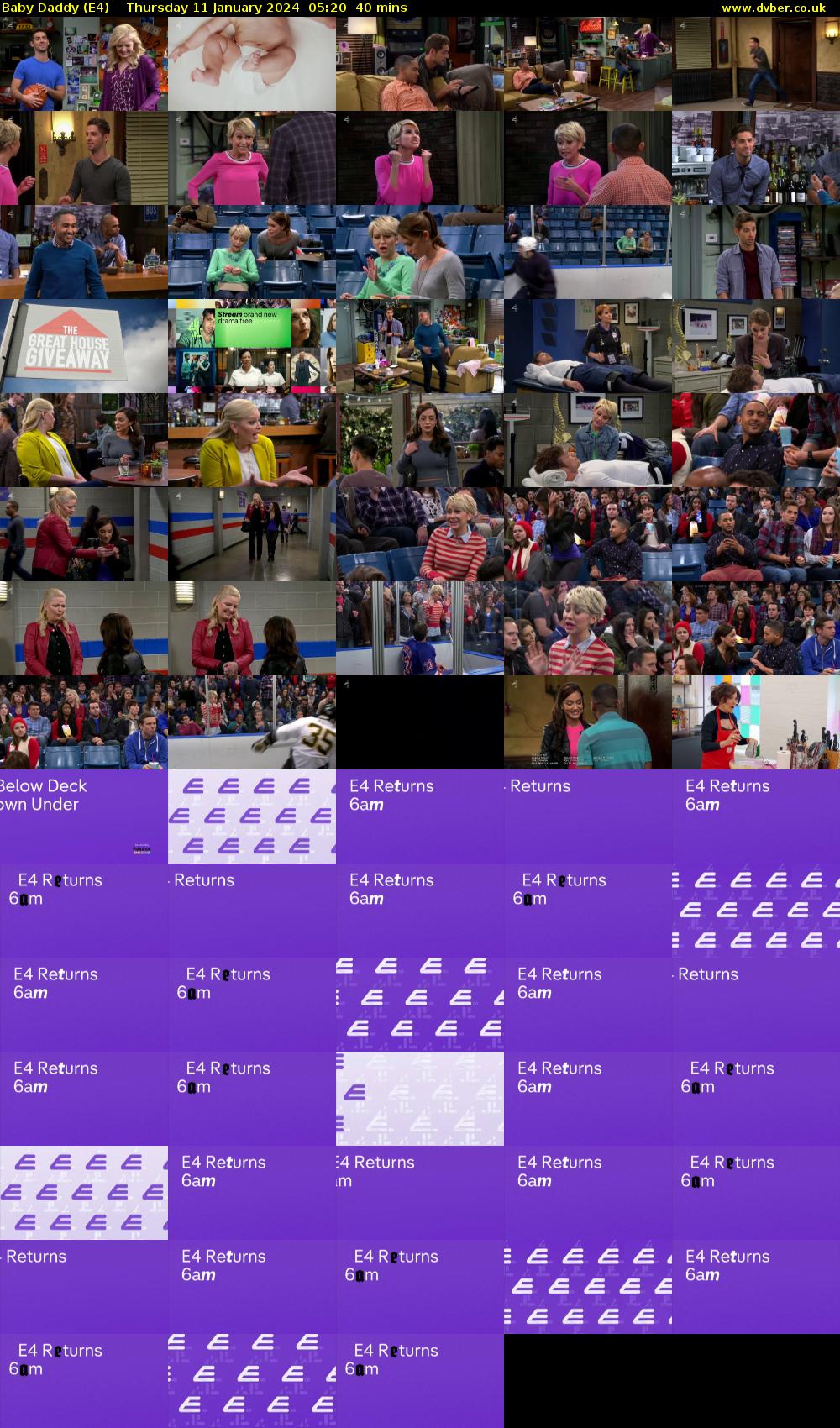 Baby Daddy (E4) Thursday 11 January 2024 05:20 - 06:00