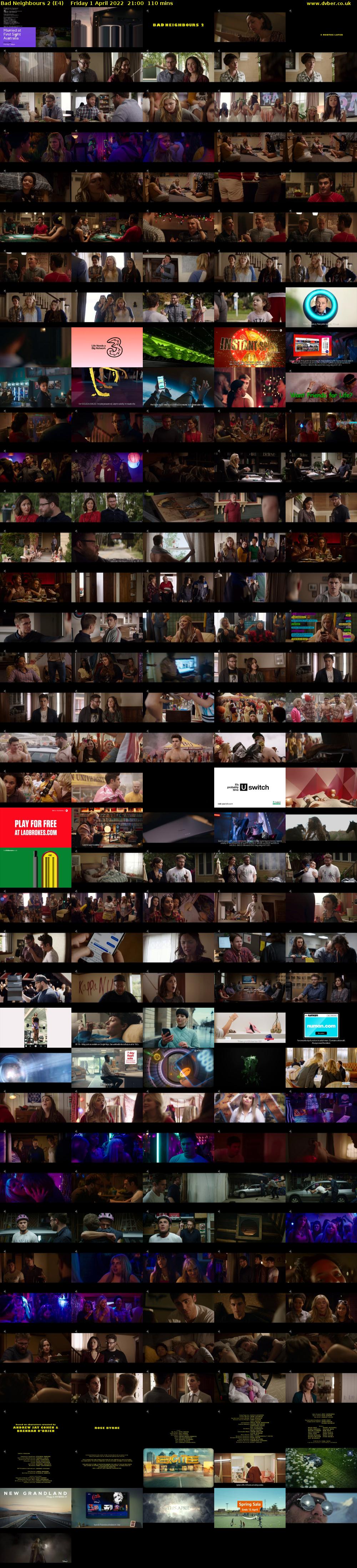 Bad Neighbours 2 (E4) Friday 1 April 2022 21:00 - 22:50