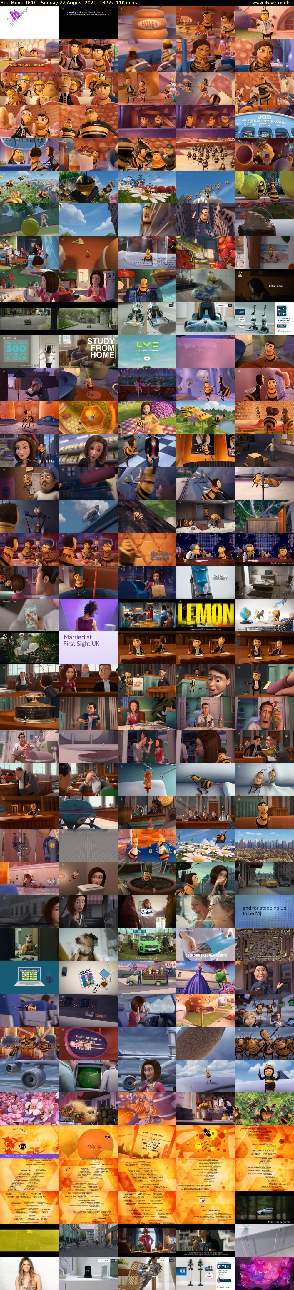 Bee Movie (E4) Sunday 22 August 2021 13:55 - 15:45