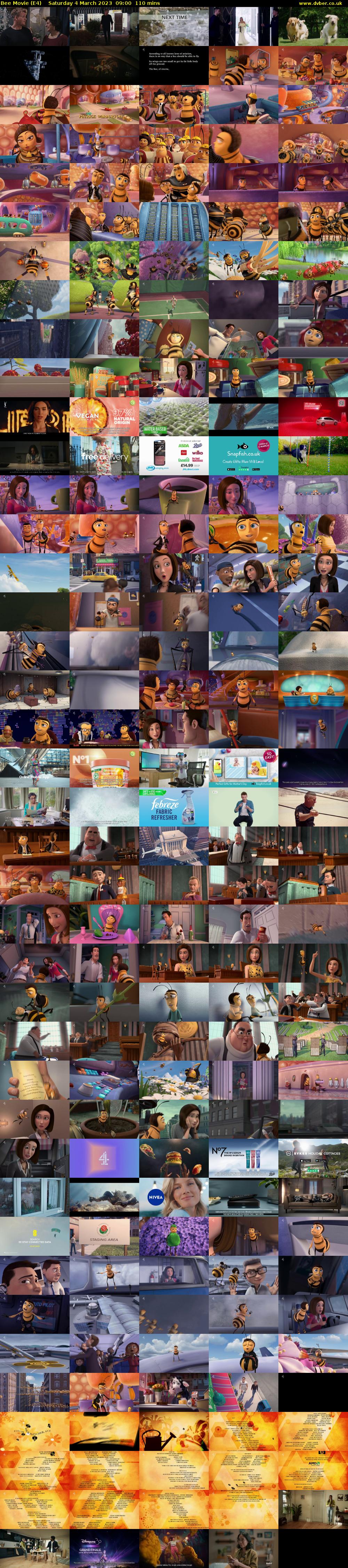 Bee Movie (E4) Saturday 4 March 2023 09:00 - 10:50