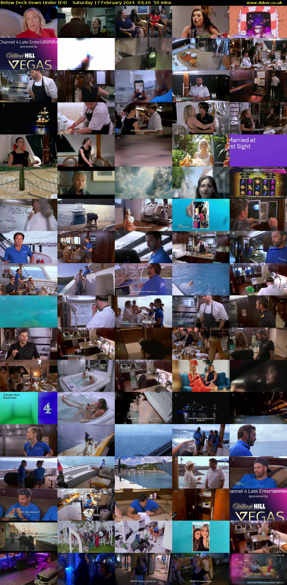 Below Deck Down Under (E4) Saturday 17 February 2024 03:20 - 04:10